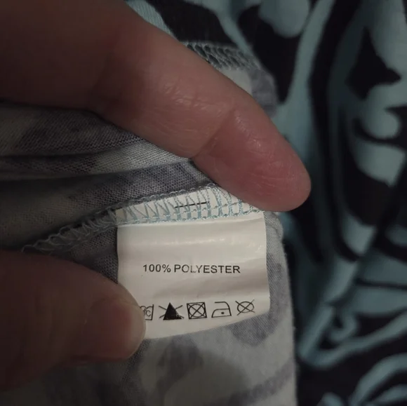 Nemidor Black and Blue Patterned Maxi Dress Size 24 - Picture 5 of 11